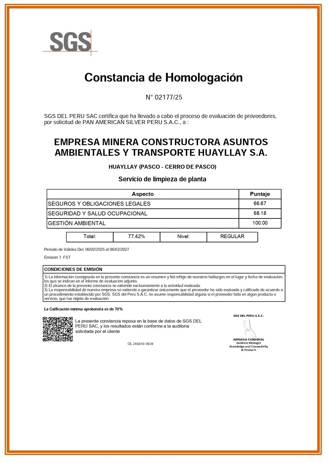 Certificado